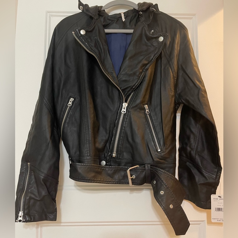 Free People Moto Jacket Sz S